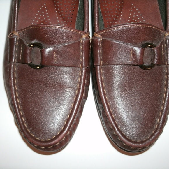SAS Tripad Loafers Leather Brown Comfort Size 8 Slim - Picture 5 of 8